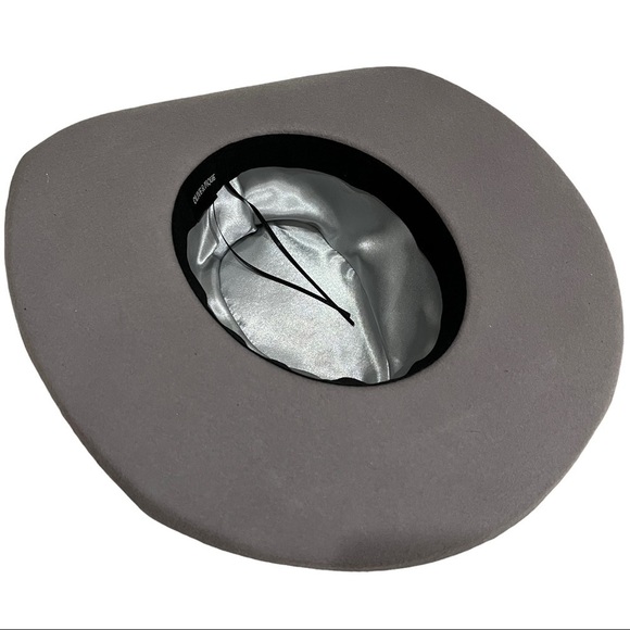 Olive & Pique Gray 100% Wool Felt Hat 16” Brim